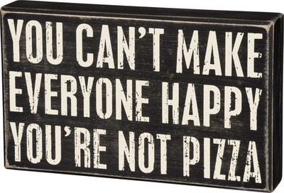 Primitives by Kathy 31099 Classic Black and White Box Sign, 10 x 6-Inches, No...