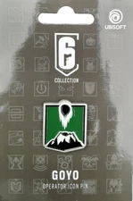 TOM CLANCY RAINBOW 6 SIX SIEGE GOYO OPERATOR ICON PIN BADGE UBISOFT R6 NEW!