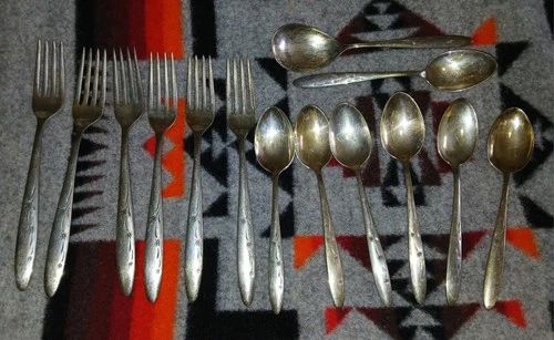 MCM STARBURST Gorham Celeste Sterling Silver Piece Flatware SET 24 oz .925