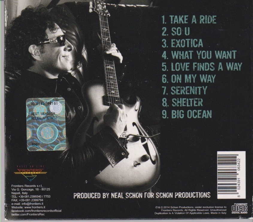NEAL SCHON (Journey) Featuring Mendoza & Castronovo - So U - Frontiers CD 2014 - Bild 2 von 2