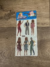 Barbie Puffy Stickers Vintage Mattel 1981 Gor...