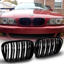 Gloss Black Front Kidney Grill Grille for BMW E39 M5 525i 528i 530i 540i 97-03