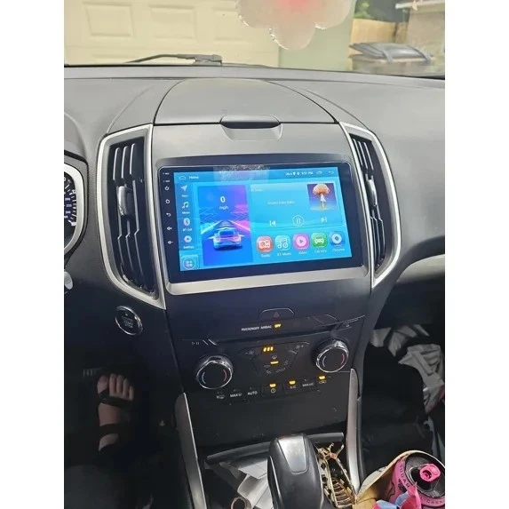 Para Ford Edge 2015-2018 Apple Carplay 9" Android 15.0 Coche Radio Estéreo GPS Navegación Foto 3 de 4