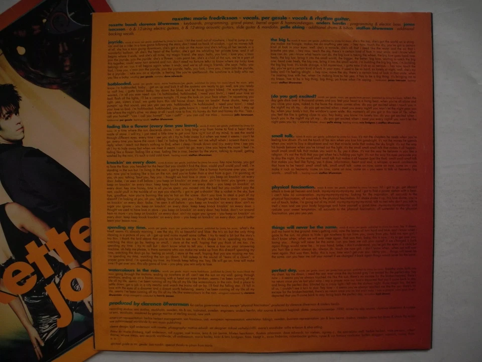 ROXETTE Joyride LP 1991 Sweden EX/EX+ - Image 4 of 4