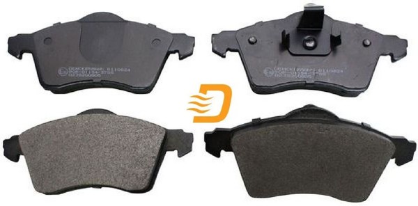 Denckermann B110824 Bremsbelagsatz FüR Scheibenbremse Bremsbelagsatz FüR VW-image