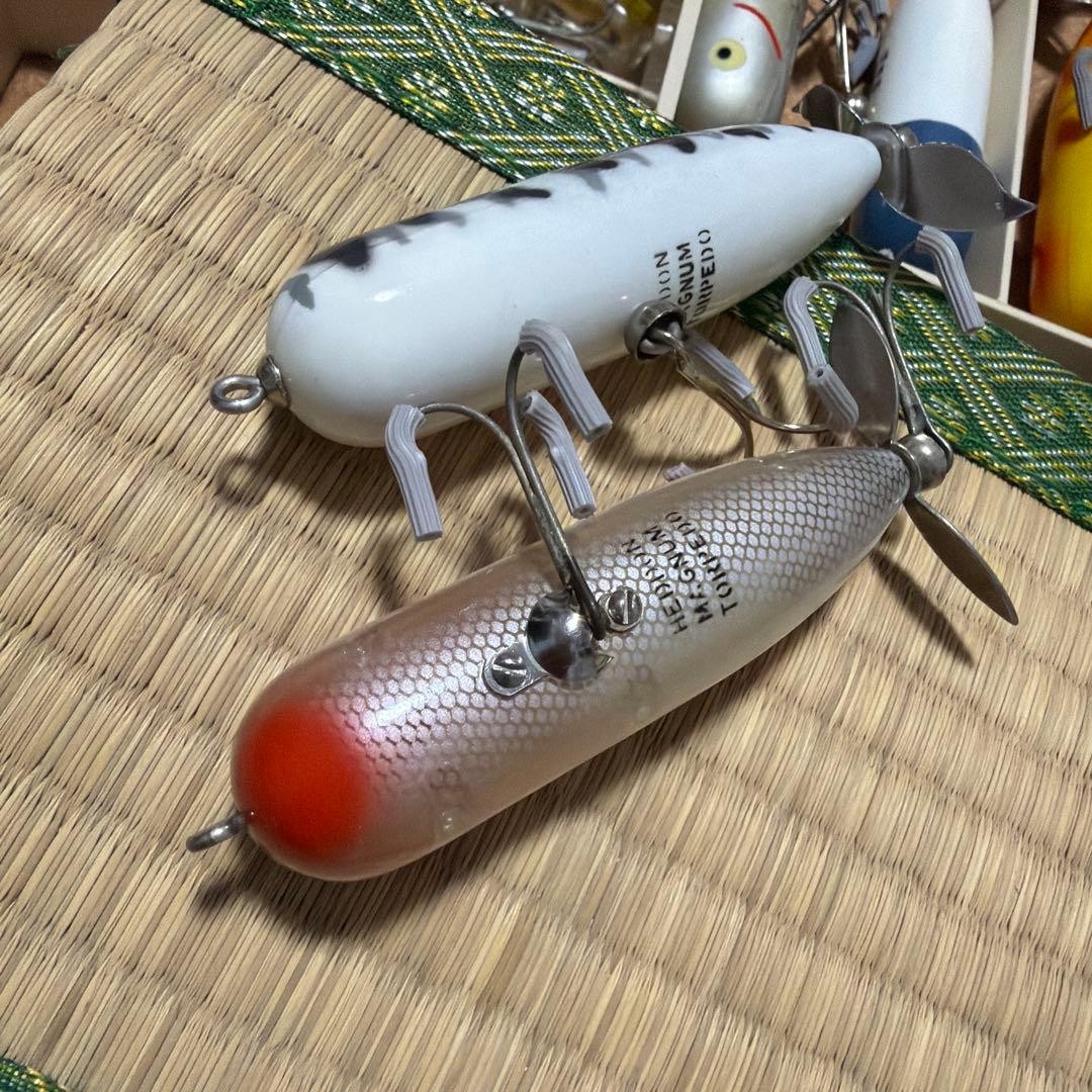 Old Heddon Magnum Torpedo Gray Shiner S Set of 2 - Image 10