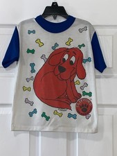 VINTAGE CLIFFORD THE RED DOG KIDS SIZE 8 SHIRT MADE IN USA