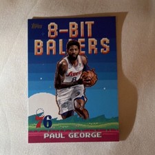 Topps 8-Bit Ballers Insert Paul George 76ers #8B-7 2025-26 NBA Basketball