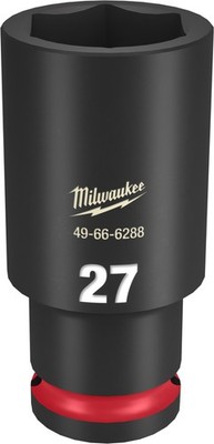 Milwaukee Tool 49-66-6288 SHOCKWAVE Impact Duty 1/2'' Drive 27mm Deep 6 Socket