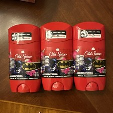 3 Old Spice Batman Dark Knight Cherry  Nightfall Scent Antiperspirant 2.6 oz