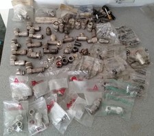 Lg Lot RF Connectors  Coaxial Adapters For Radios Used New Nice Lot