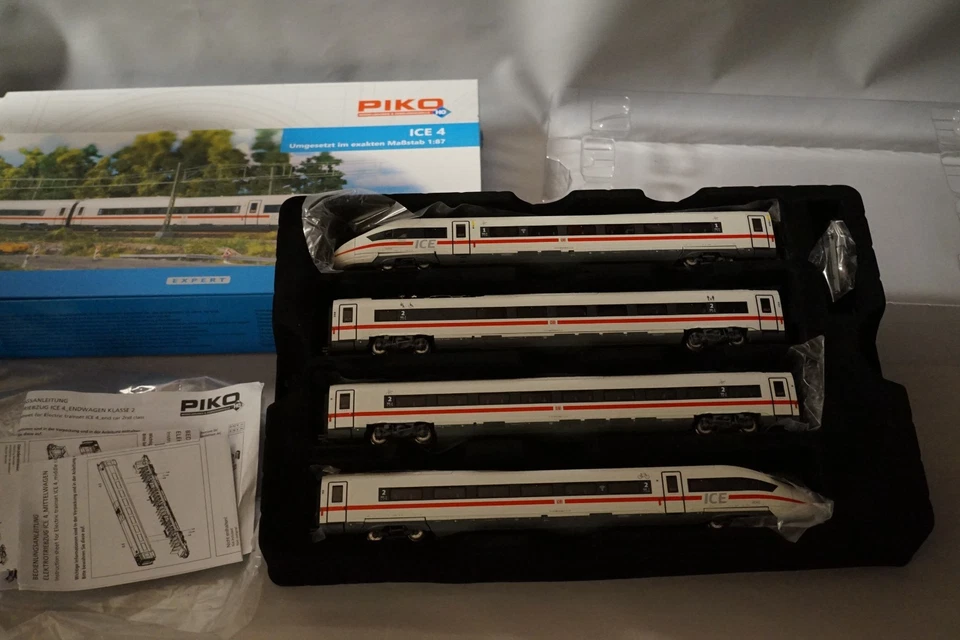 H0 1:87 Piko 51400 Klimaschützer ICE 4 Zugset DB Ep. VI - sehr Neuwertig in OVP