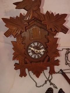 Vintage Schatz Cuckoo Clock Black Forest Made In Germany Not Tested Sold AsIs