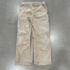 VTG Carhartt Carpenter Pants Men  s 32x30 Distressed Beige Loose Straight