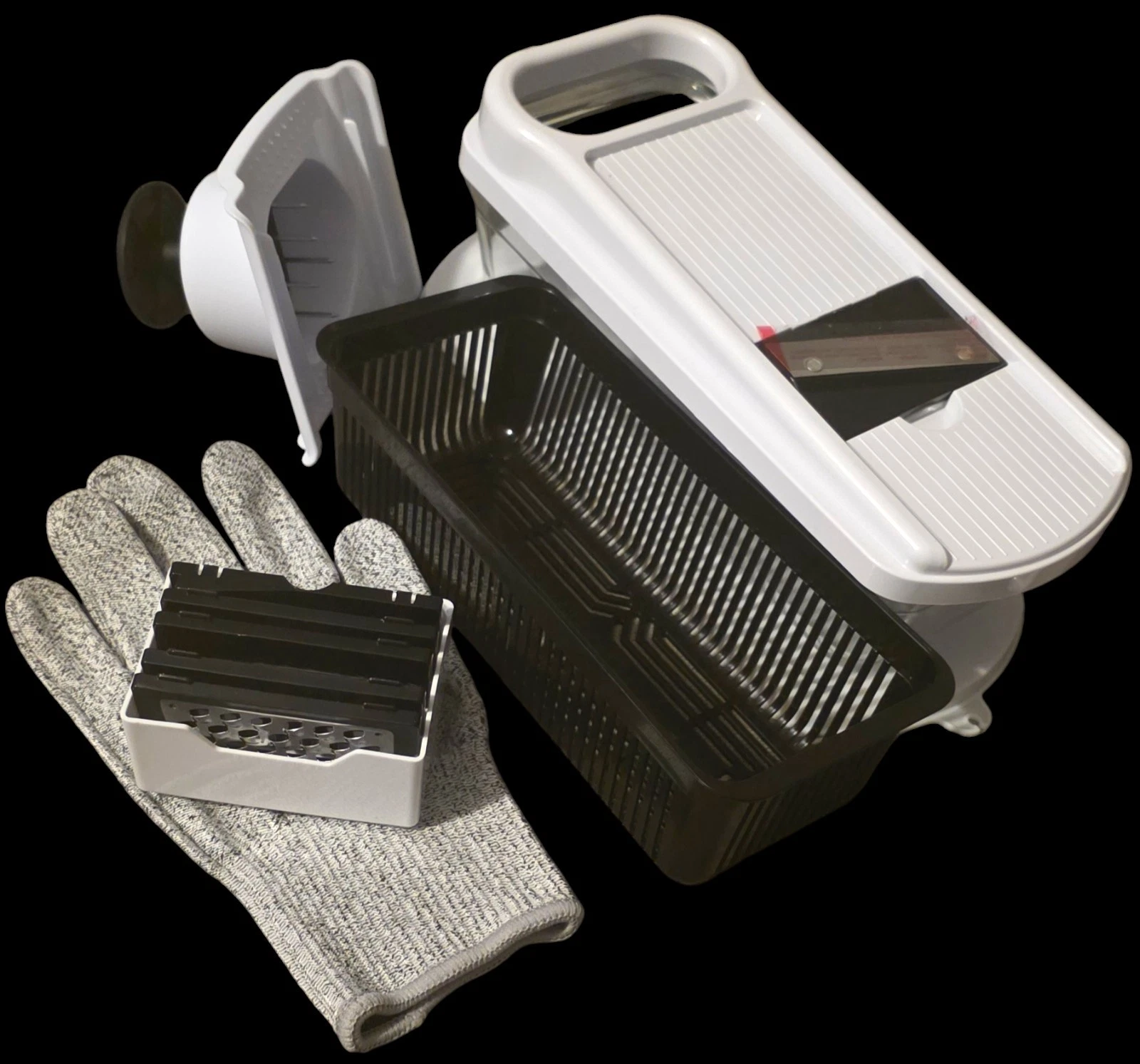 BNWOB/FULLSTAR/5in1 Mandoline Vegetable/Potato/Cheese Slicer/Grater/Shredder
Opens in a new window o