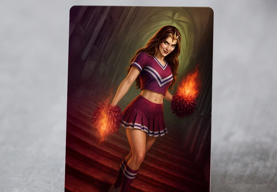 Cheerleader Liliana | MTG Satirical Fan Art - Image 2 of 3