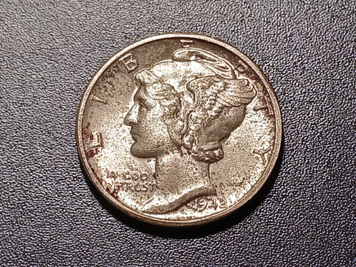 Gem BU FSB 1942-D Mercury Dime