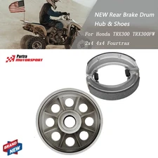 NEW Rear Brake Drum Hub & Shoes For Honda TRX300 TRX300FW 2x4 4x4 Fourtrax