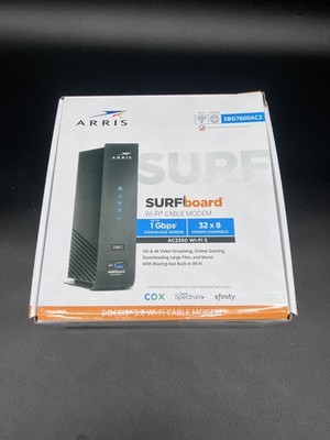 ARRIS SURFboard SBG7600AC2 DOCSIS 3.0 Cable Modem & AC2350 Wi-Fi Router