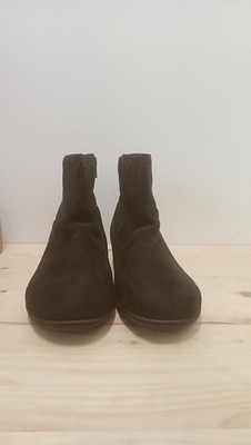 NWOB Black Fabric Womens Comfortview Zenni Ankle Boots Size 8 W