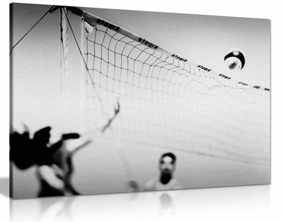 Set Point gerahmter Leinwanddruck, Bilder für Wohnwände Deko