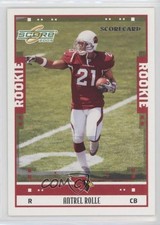 2005 Score Rookie Scorecard 550/599 Antrel Rolle #338 0q3