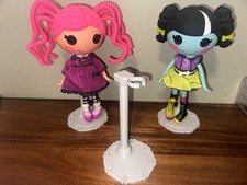 3 Light Grey Custom Plastic Display Stand for Lalaloopsy Dolls