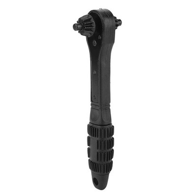 2-in-1 Drill Chuck Key Wrench Dual Use Ratchet Spanner for Power Tools