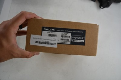 Targus DOCK182 USB-C Dual 4K Docking Station 100W PD DisplayLink RJ45 Black Hub