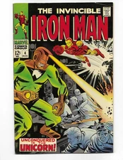 Iron Man 4 1968 Marvel Comics F+ 6.5 Unicorn Happy Hogan Pepper Potts