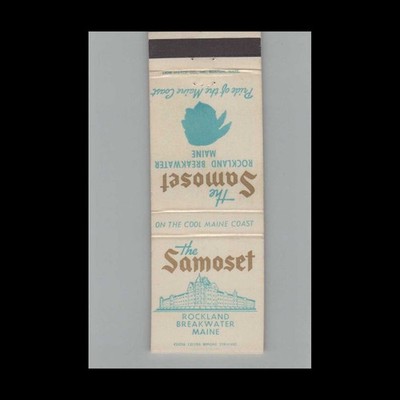 Matchbook Cover The Samoset Rockland Breakwater ME