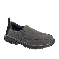 Nautilus Safety Footwear Men's Breeze Alloy Toe EH Slip-On Work Shoe Charcoal Gr