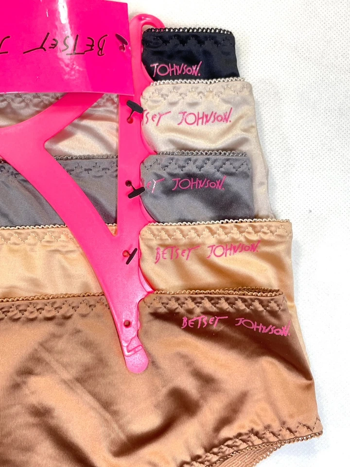 NUEVO CON ETIQUETAS PAQUETE DE 5 ropa interior de bikini Betsey Johnson para mujer L de pierna alta LCP5-BJ38 surtida Foto 4 de 4