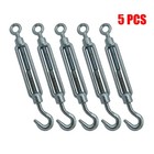 5/10/20/30PCS Turnbuckle Wire Tensioner Strainer Steel Hook Rope Cable Tension