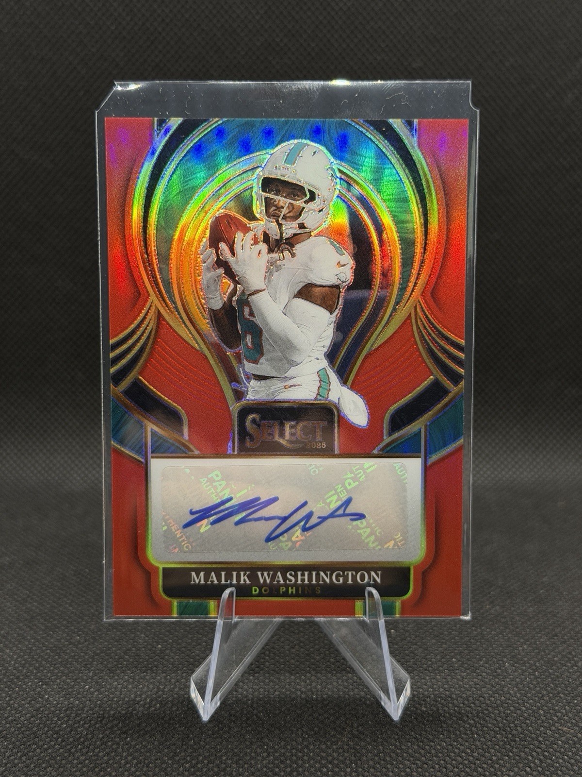 2025 Select Malik Washington Red Prizm /75 Select Signatures #SIP-MWN