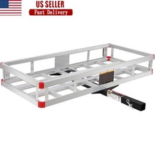 Heavy Duty Aluminum Hitch Cargo Carrier Storage Basket 500lbs Capacity New