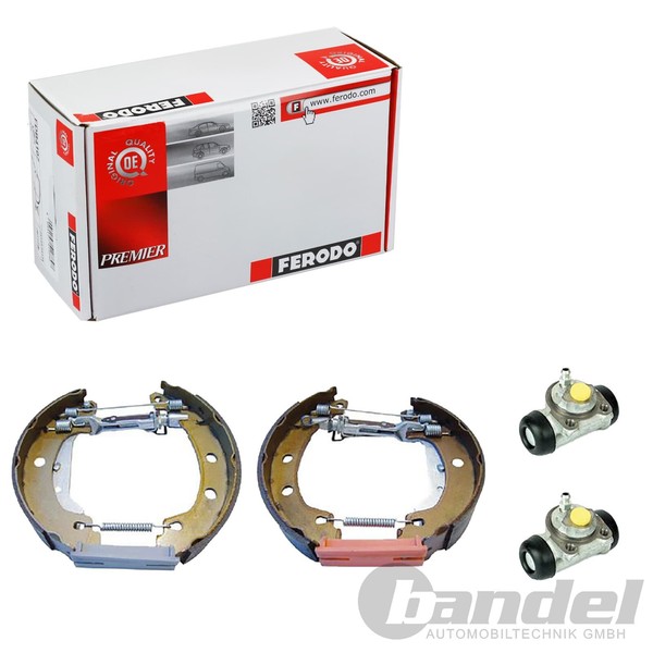 Ferodo Bremsbackensatz Vormontiert 203Mm Passend FüR Opel Astra Renault Megane-image
