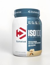 ISO100  Hydrolyzed, 100 Whey Protein Isolate, Gourmet Vanilla, 1.34 lb 610 g 