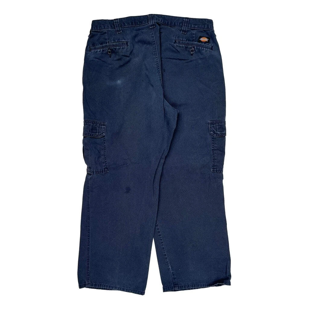 Dickies Cargo Pants - 34W 29L Blue Cotton