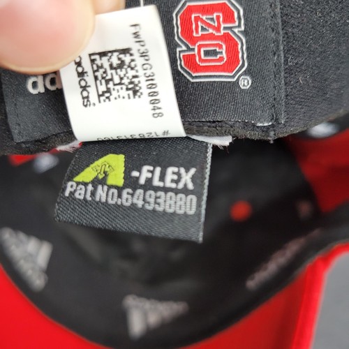 Adidas NC State Wolfpack Performance Golf Hat Mens OSFA Red A-Flex - Picture 8 of 8