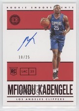 2019-20 Panini Encased Rookie Endorsements Red 10/25 Mfiondu Kabengele #107 0s5s