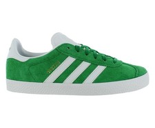 adidas Big Kids' Gazelle Training Shoes - Green/White/Gold Metallic