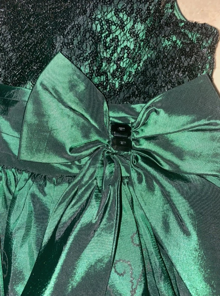 Emily West Girls Kids Party Dress Green Sequins Formal Holiday Christmas Size 7 - Image 3 of 4