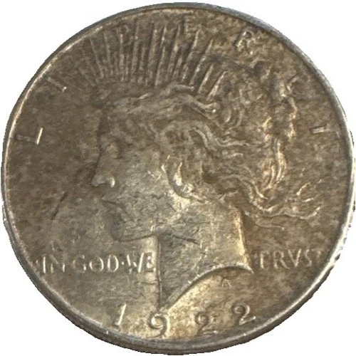 1922 Peace $1 ✔ 10 Coin Roll ✔ 90% Silver ✔ Extra Fine (XF) Condition