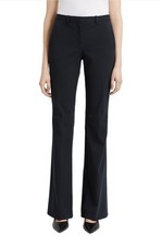 $345. NWT THEORY Sz4 DEMITRIA FLARE TWILL BI-...