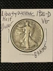 1920-D Liberty Walking Half Dollar  VG