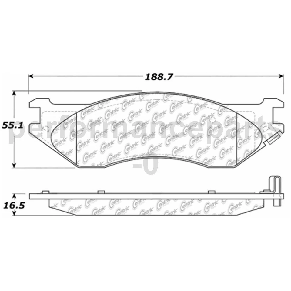 Juego de pastillas de freno de disco delanteras rotor de freno de disco para Ford F-250 HD 1997-1997 Foto 2 de 4