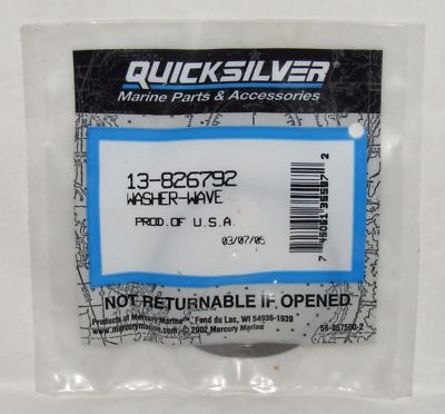 NEW QUICKSILVER MARINE WAVE WASHER PART NO. 13-826792