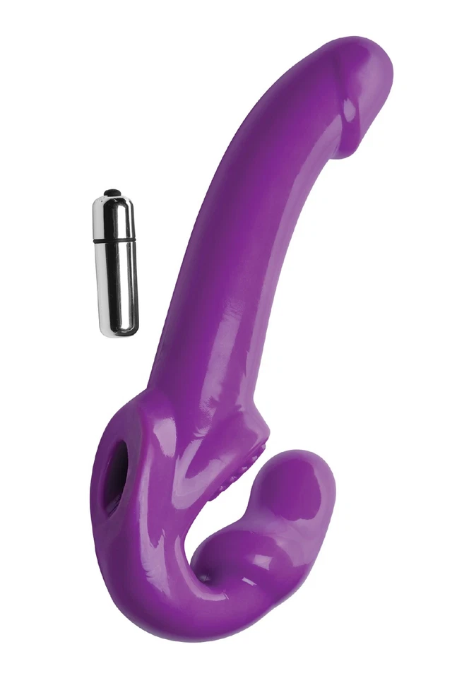 Revolver-Vibrating-Strapless-Strap-on-Vaginal-Clitoral-G-spot-Dildo-Lesbian - Image 4 of 4