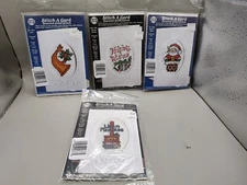 Needle Magic Stitcher Card Counted Cross Stitch Lot Of Four